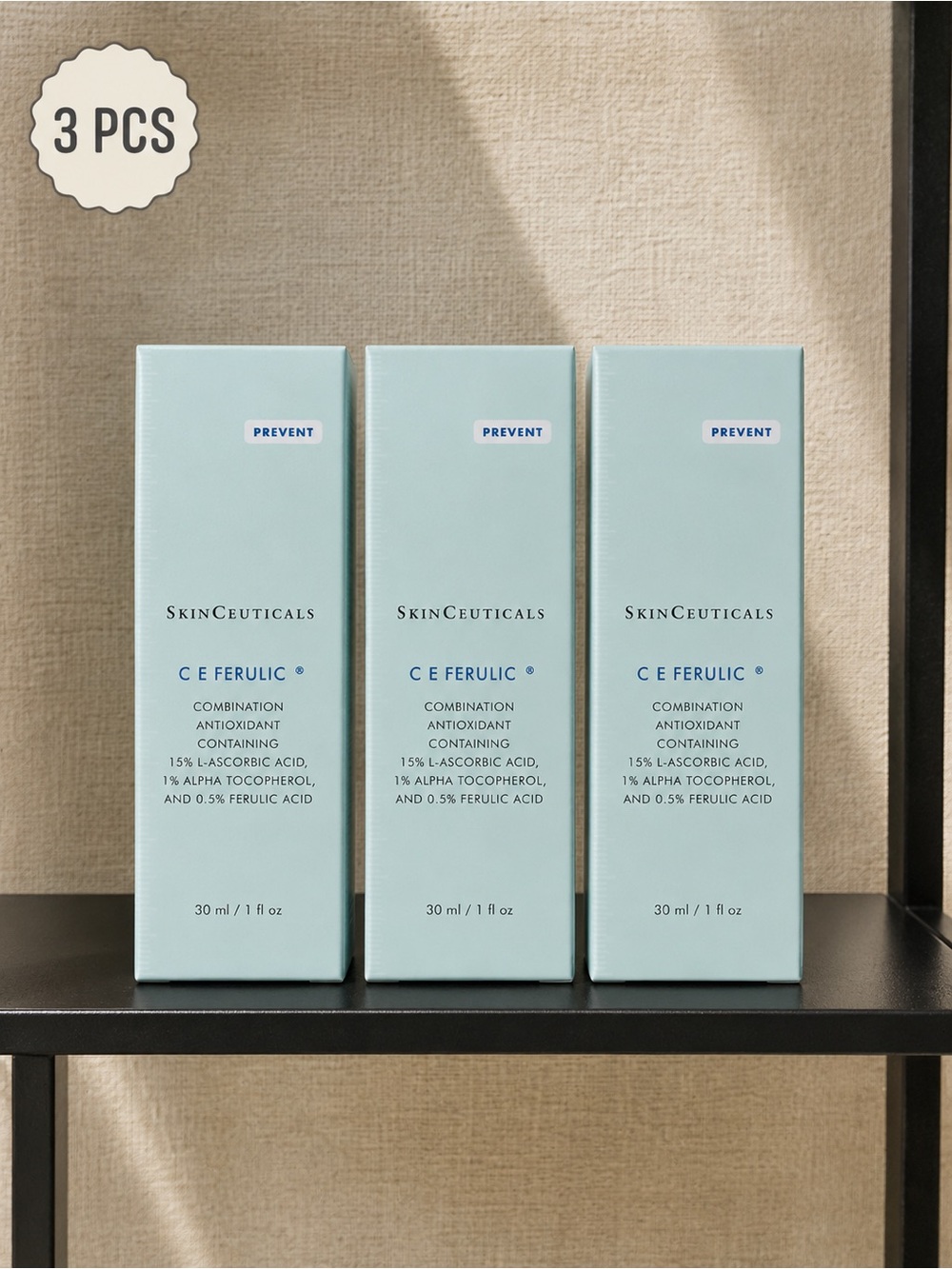 SkinCeuticals C E Ferulic Antioxidant Serum - Light Blue (3 Pack)